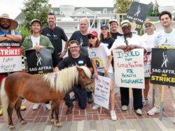 Actual Parks and Recreation icon Li’l Sebastian mucks in with actors’ strike