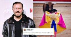 Ricky Gervais calls bullfighter a sadistic c**t in furious Twitter rant 