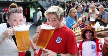 England fans pack out pubs and bars for historic Women’s World Cup final