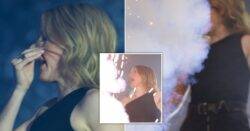Ellie Goulding assures fans her ‘face is intact’ after on-stage burning Pyro incident
