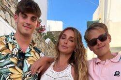 Louise Redknapp enjoys ‘best summer holiday’ with sons as Charley, 18, jets home from US college