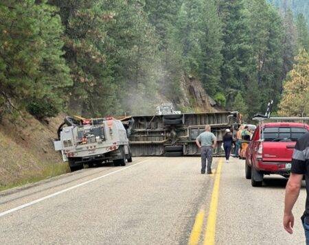 Seven teenagers fighting for life after bus overturns on camping trip