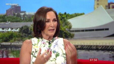 Shirley Ballas gets choked after discussing charity skydive dedicated to late brother