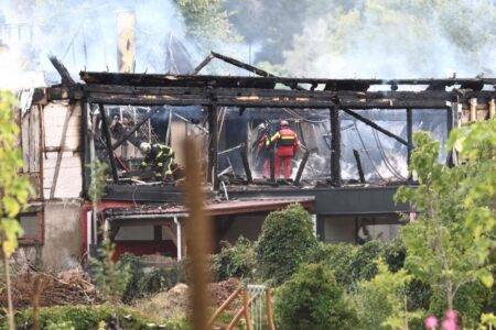 Huge blaze rips through home for disabled people leaving 11 people feared dead