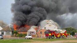 Huge fire breaks out at Harvester restaurant in seaside town