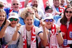 England supporters flood Sydney streets ahead of semi-final showdown with Australia