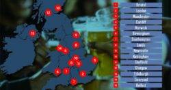 Map shows UK’s booziest cities where people drink every night