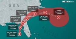 Map shows path of 125mph Hurricane Idalia tearing across the US