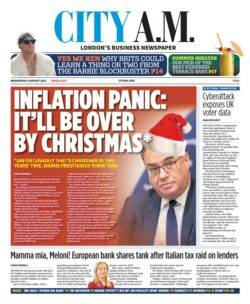CITY AM – Inflation panic: It’ll be over by Christmas