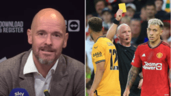 Erik ten Hag explains decision to substitute Lisandro Martinez at half-time against Wolves