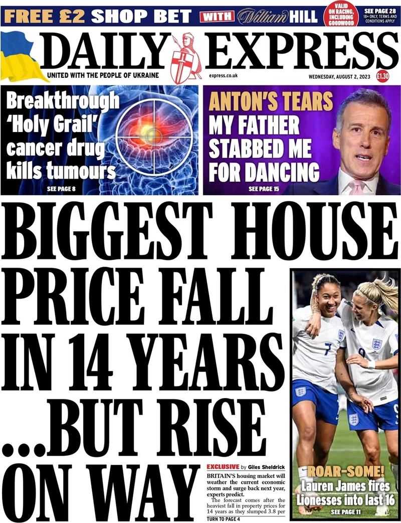 Daily Express - Biggest house price fall in 14 years … but rise on its way