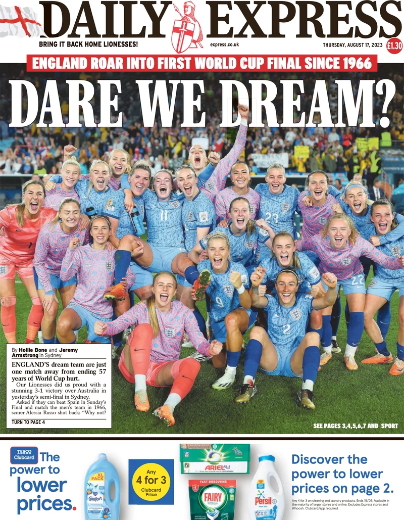 Daily Express - Dare we dream?