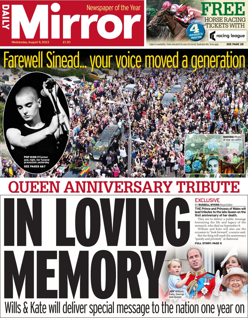 Daily Mirror - In loving memory