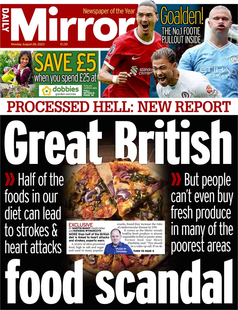 Daily Mirror - Great British food scandal