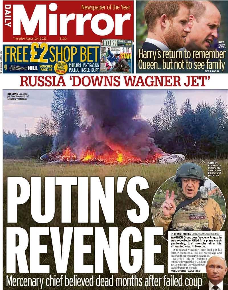 Daily Mirror - Putin’s Revenge