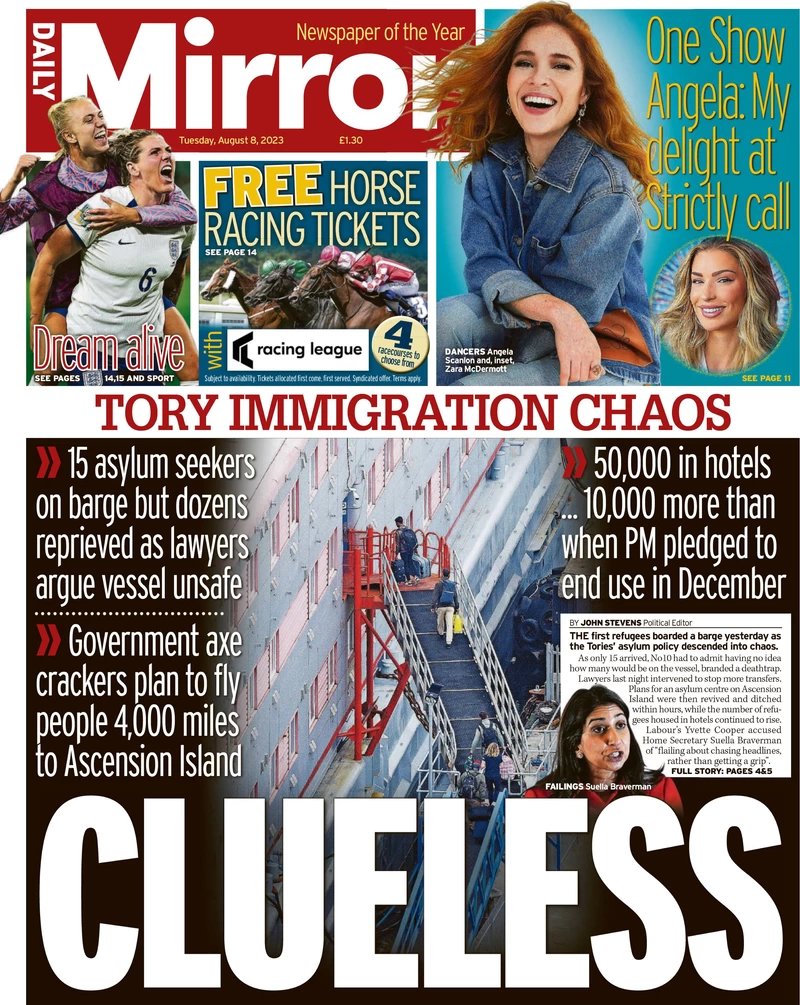 Daily Mirror - Tory immigration chaos: Clueless