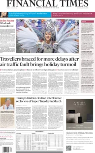 Financial Times – Travellers braced for more delays after air traffic fault brings holiday turmoil  