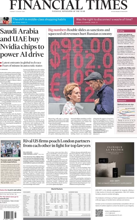 Financial Times – Saudi Arabia and UAE buy Nvidia chips