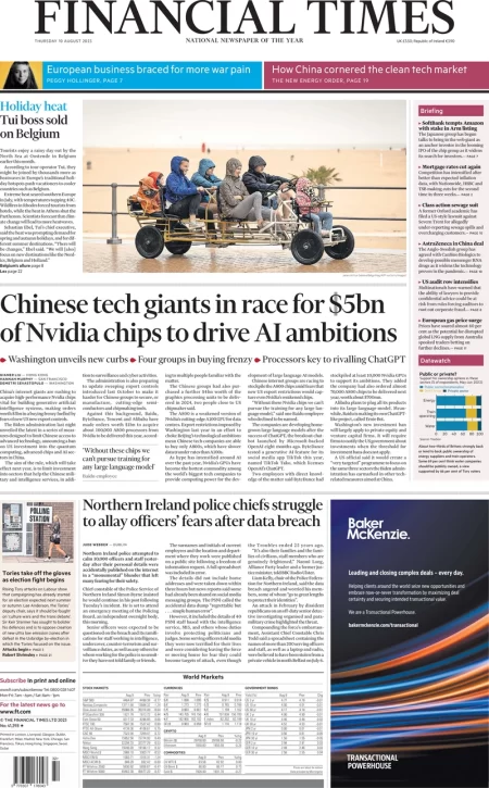 Financial Times – Chinese tech giants in race for bn of Nvidia chips to drive AI ambitions 