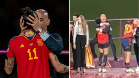 New footage disproves Spanish FA’s claims over Luis Rubiales kiss as FIFA consider 15-year ban