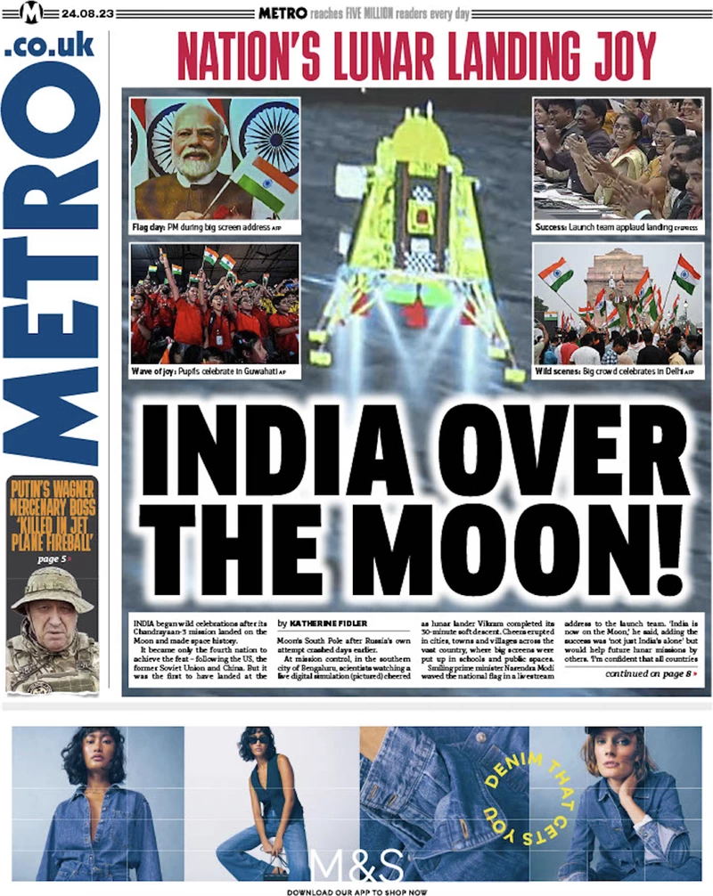 Metro - India over the moon