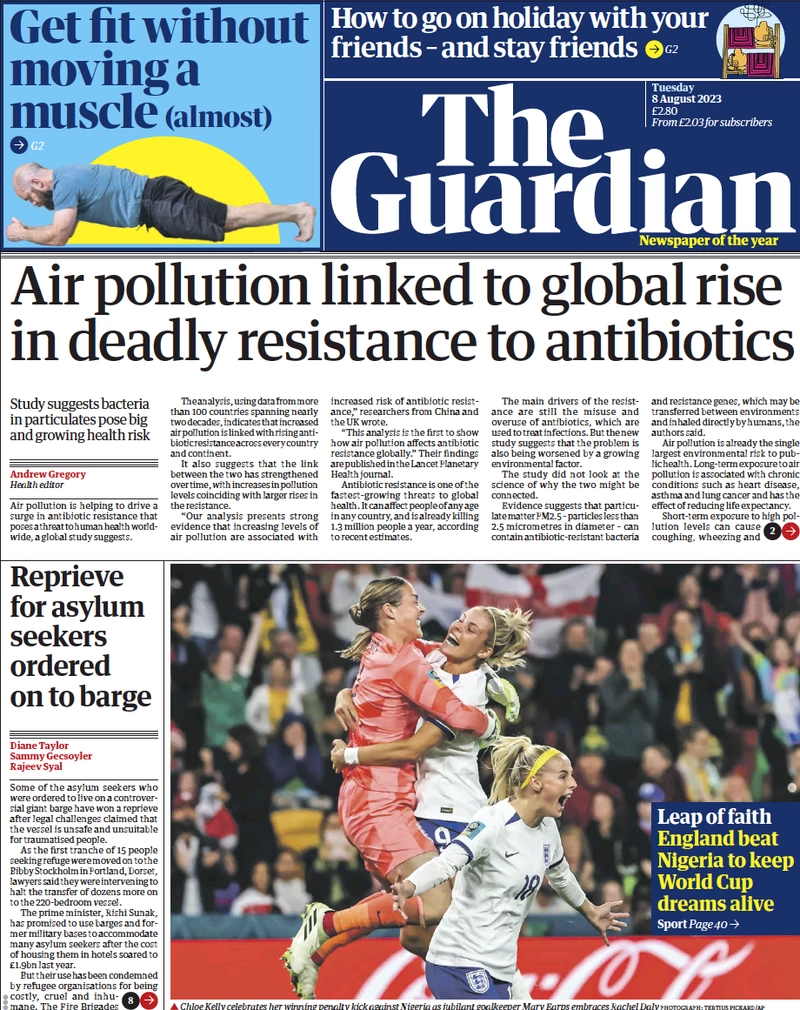 The Guardian - Air pollution linked to global rise in deadly resistance to antibiotics