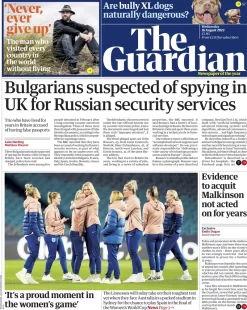 The Guardian – Bulgarians suspected of spying in UK for Russian security services