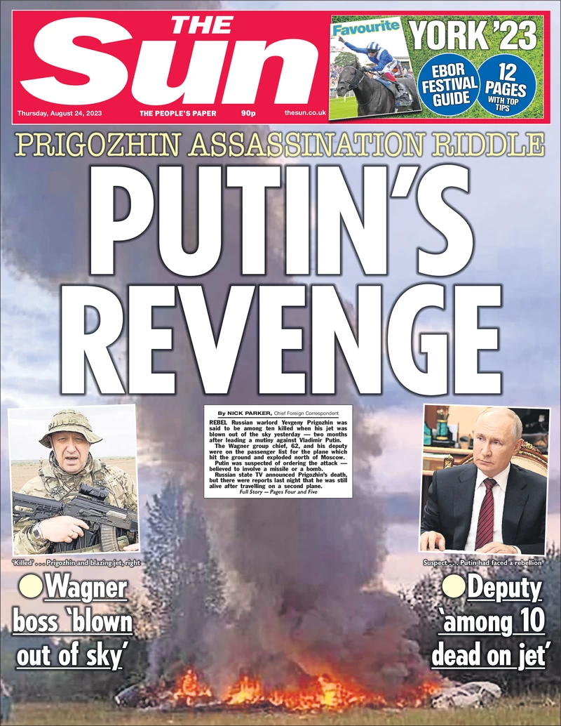 The Sun - Putin’s revenge