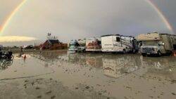 Burning Man: Police investigating death during heavy rain