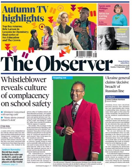 The Observer - Whistleblower reveals culture of complacency on school safety