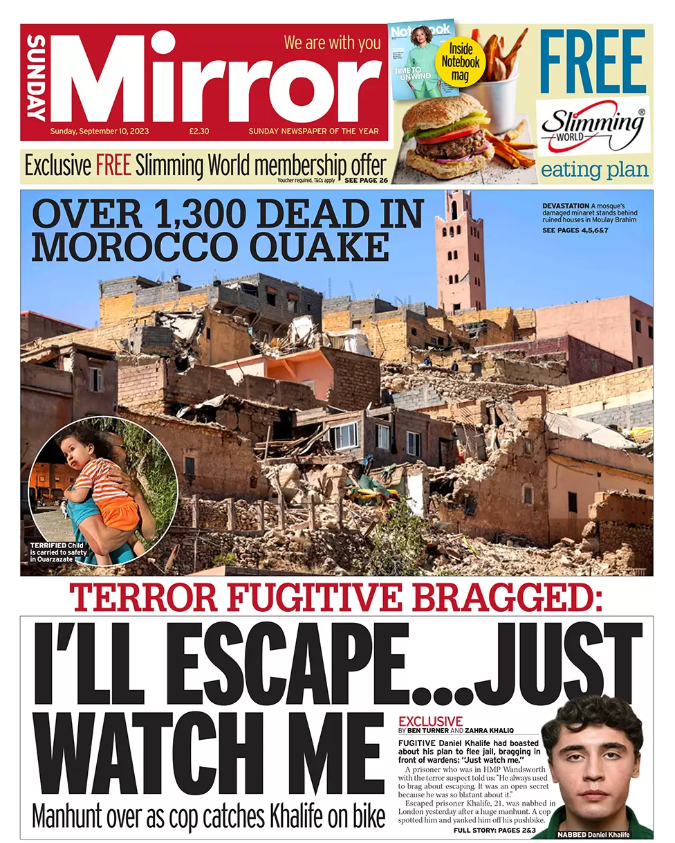 Sunday Mirror - Daniel Khalife arrested: ‘I’ll escape … just watch me’
