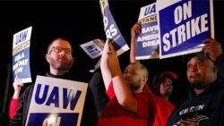 Workers start strike at US motor industry giants