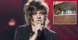 Frankie Cocozza unrecognisable in topless snap with young son 12 years after X Factor drama