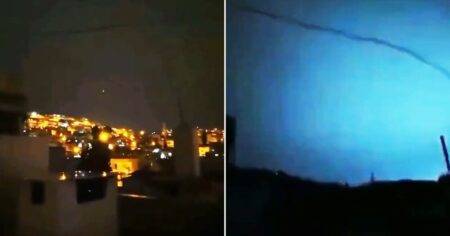 Mysterious flashes light up the sky moments before Morocco earthquake