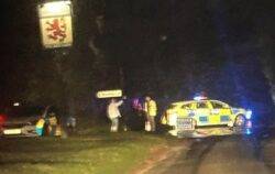 Woman killed and child injured after they were hit by a car on a country lane