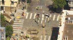 Massive sinkhole opens in San Francisco intersection