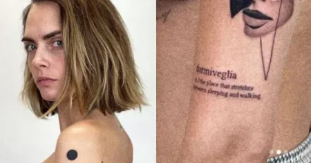 Cara Delevingne’s new tattoo leaves fans cringing over ’embarrassing’ blunder
