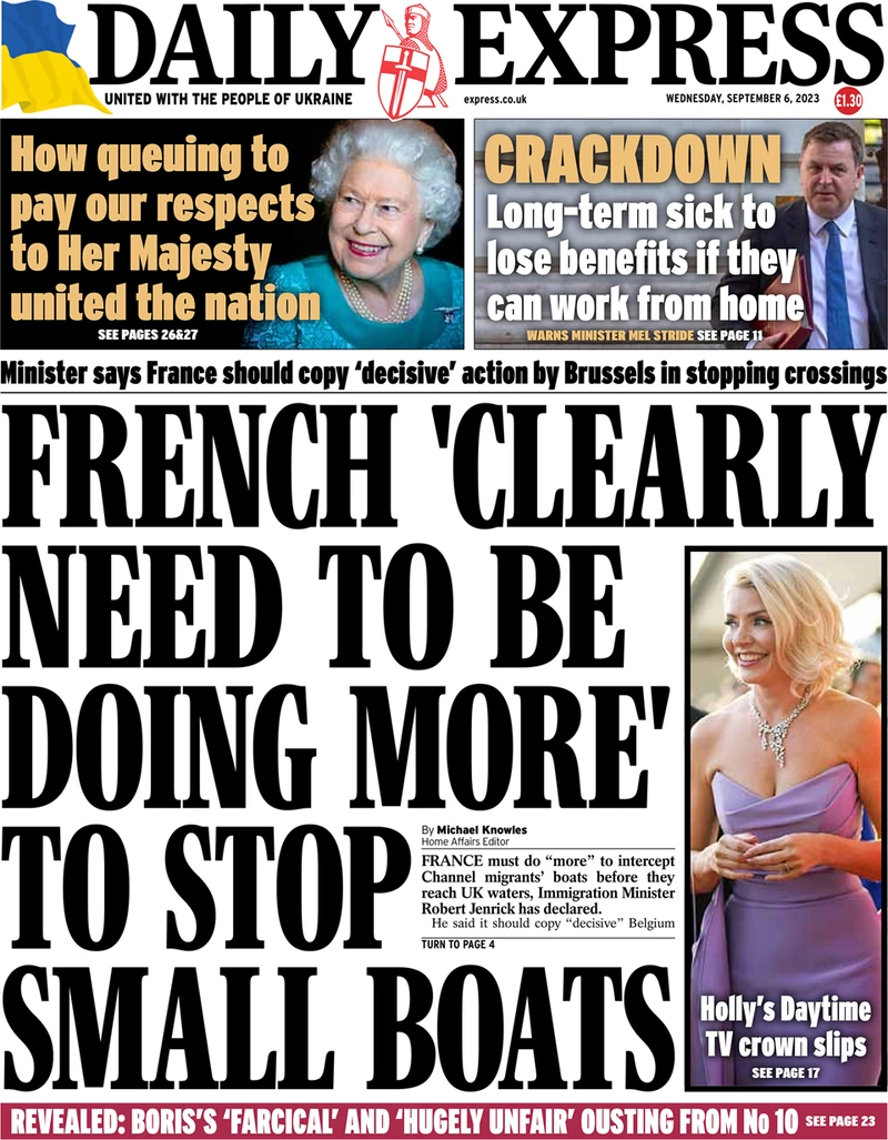 Daily Express - French ‘clearly need to be doing more’ to stop small boats