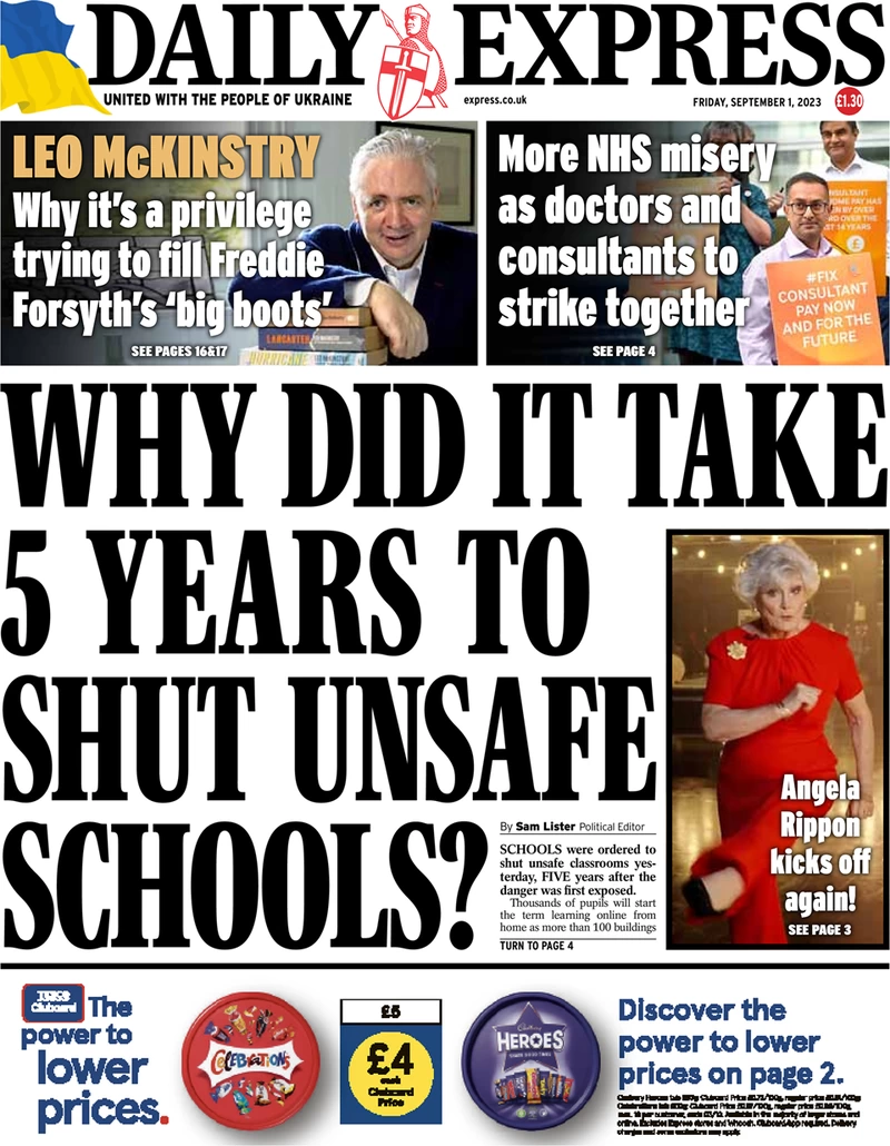 Daily Express - Why did it take 5 years to shut unsafe schools?