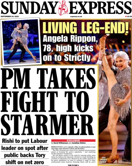 Sunday Express – PM takes fight to Starmer 