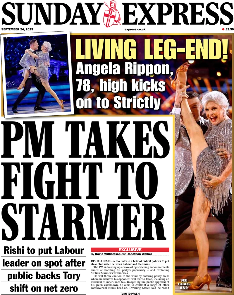 Sunday Express - PM takes fight to Starmer
