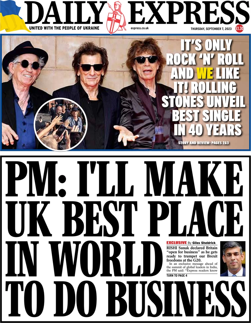 Daily Express - PM: I’ll make UK best place in the world to do business