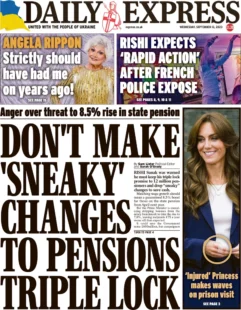 Daily Express – Don’t make sneaky changes to pensions triple lock 