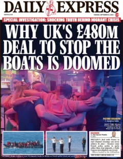 Daily Express – Why UK’s £480m deal to stop the boats is doomed 