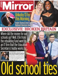 Daily Mirror – Exclusive: Broken Britain – Old school ties 