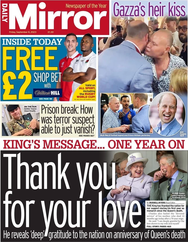 Daily Mirror - Thank you for your love