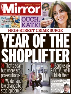 Daily Mirror – Year of the shoplifter 