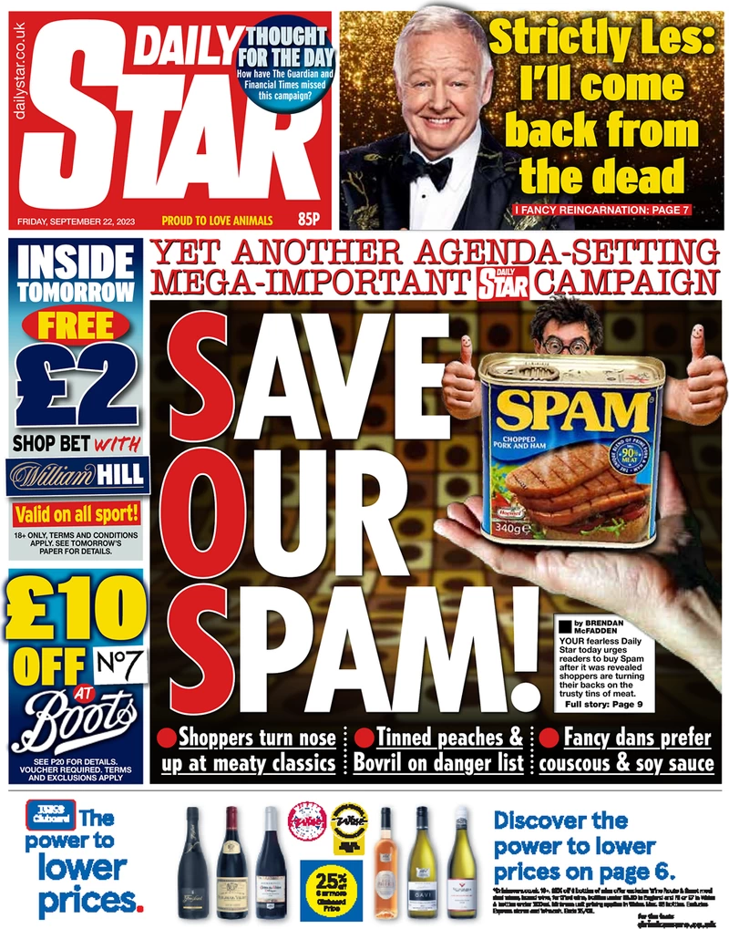 Daily Star - Save Our Spam 