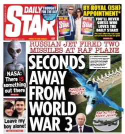 Daily Star – Seconds away from World War 3 