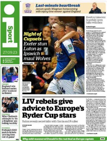 The i sport – LIV rebels give advice to Europe’s Ryder Cup stars